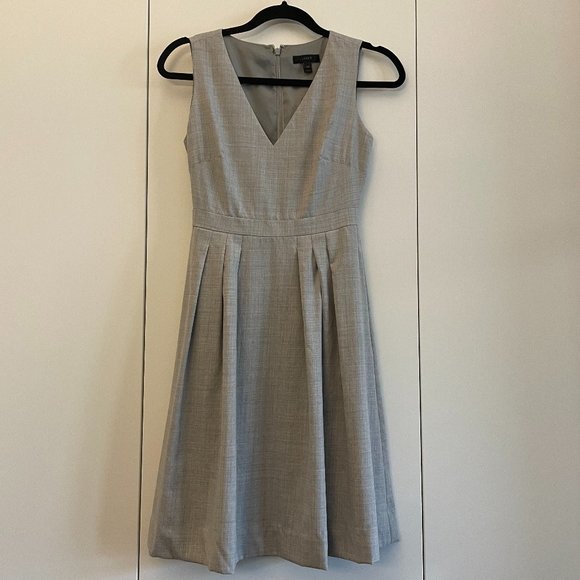 J Crew Light Grey Wool Dress - Picture 1 of 2